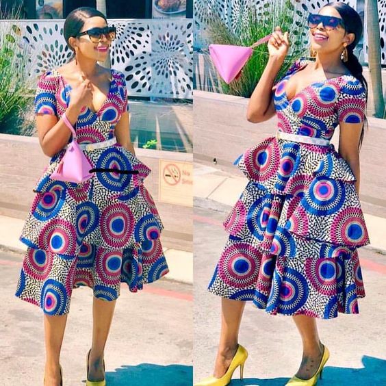 +7 AFRICAN PRINT DRESSES FOR BLACK WOMEN'S - shweshwe 4u