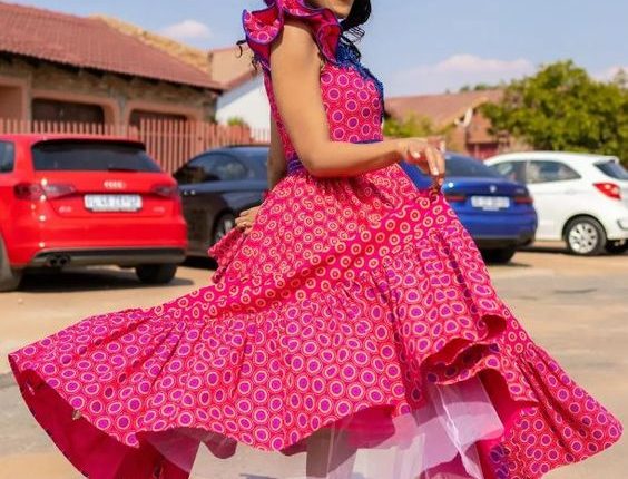 Fabulous South African Shweshwe Dresses styles (2)