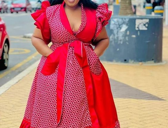 Fabulous South African Shweshwe Dresses styles (4)