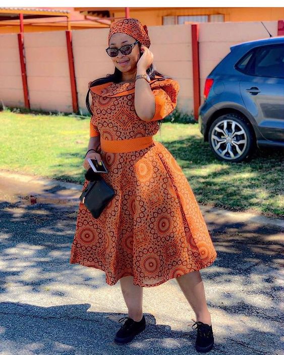 +5 Fabulous South African Shweshwe Dresses styles - shweshwe 4u