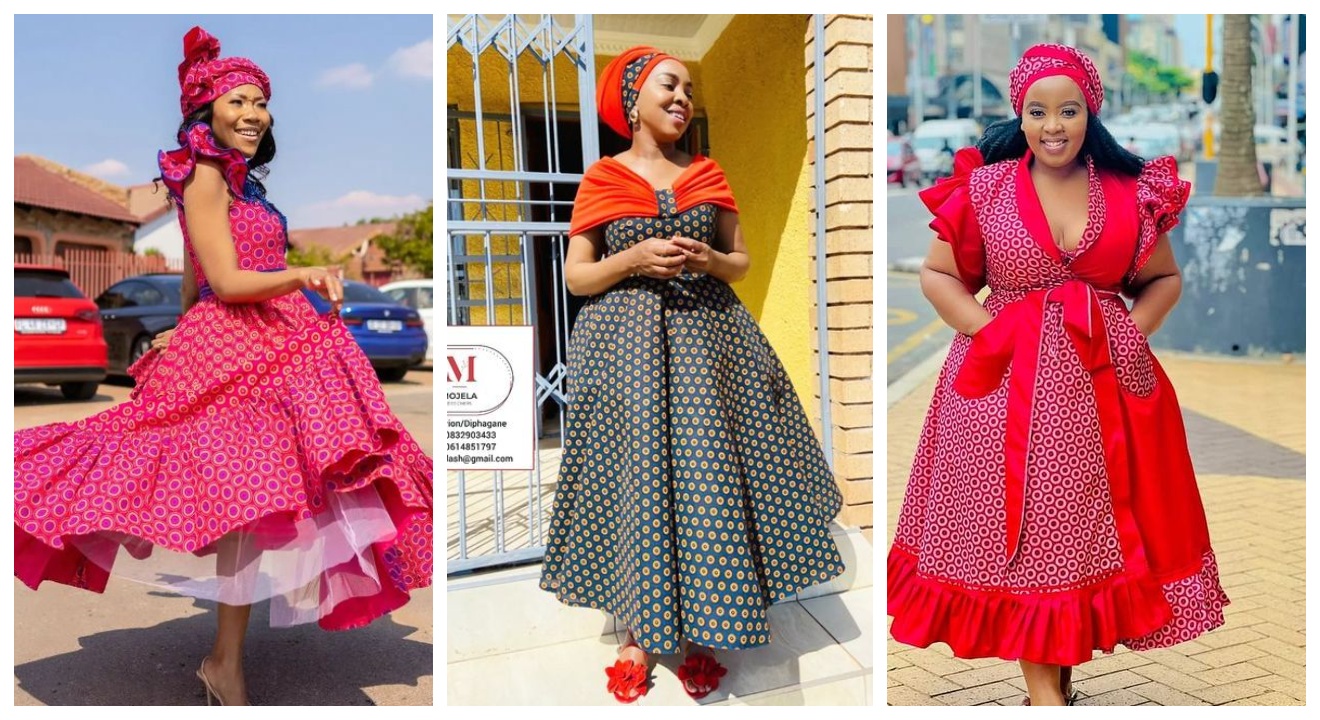+5 Fabulous South African Shweshwe Dresses styles