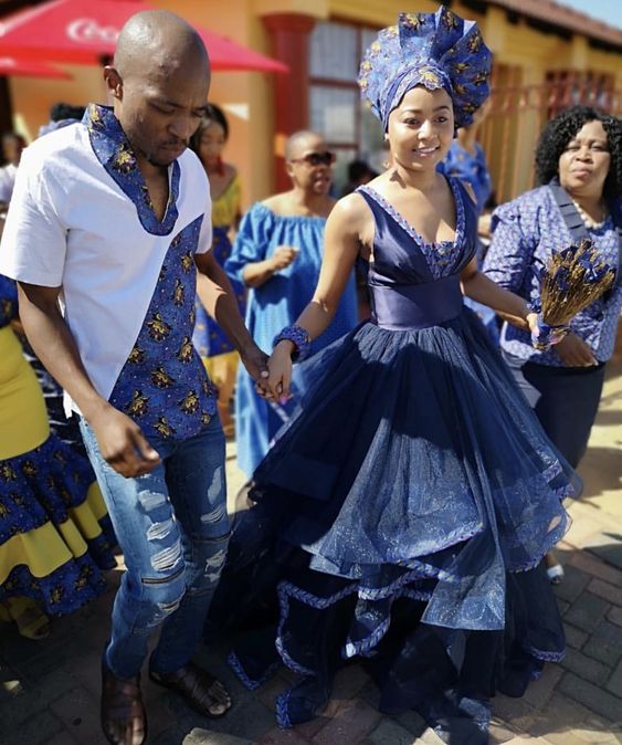 Tswana Traditional Dresses For African Women's shweshwe 4u