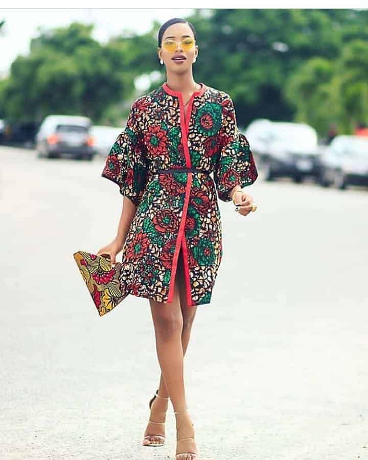 black ankara gown styles