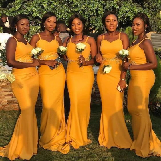 Excited african bridesmaids dresses 2021