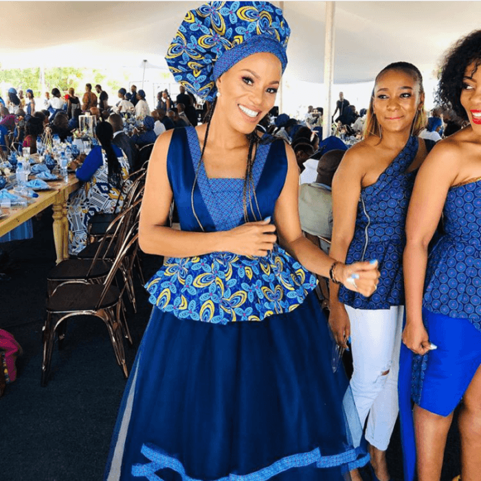 Elegantly Designed Shweshwe Dresses for Makoti - shweshwe 4u