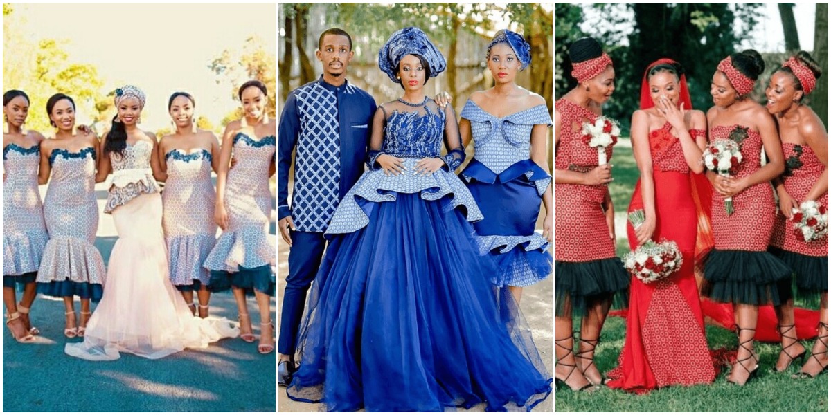 Elegantly Designed Shweshwe Dresses for Makoti