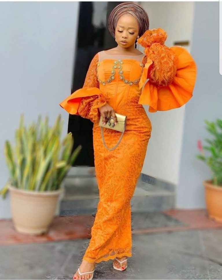 Latest Nigerian Lace Dress Styles For Ladies 2022 – Shweshwe 4u