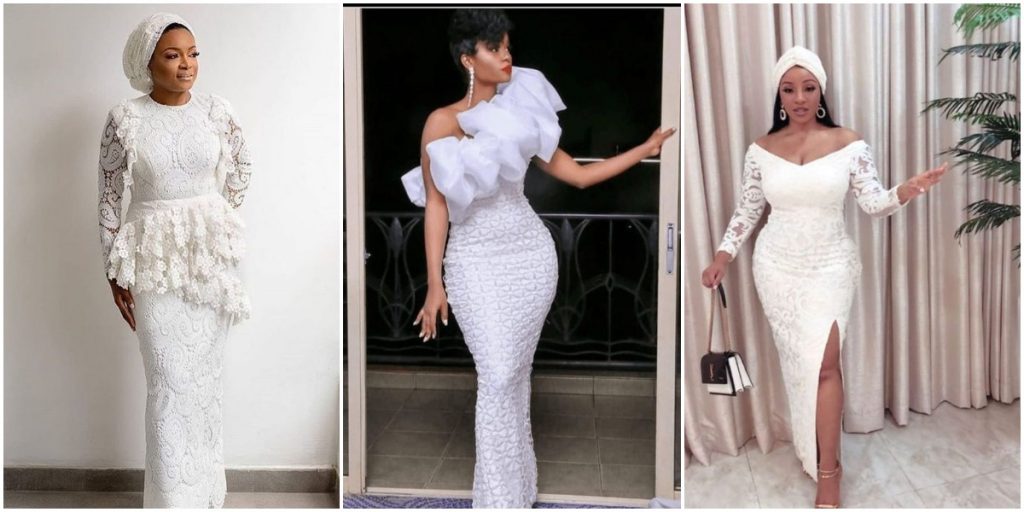 2021 white lace styles