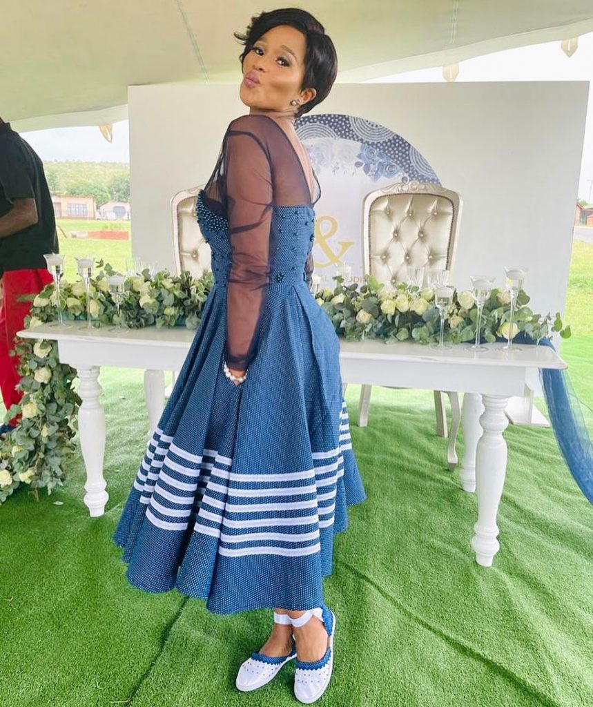 Botswana traditional Wedding Attire For African Women's 2022 - shweshwe 4u