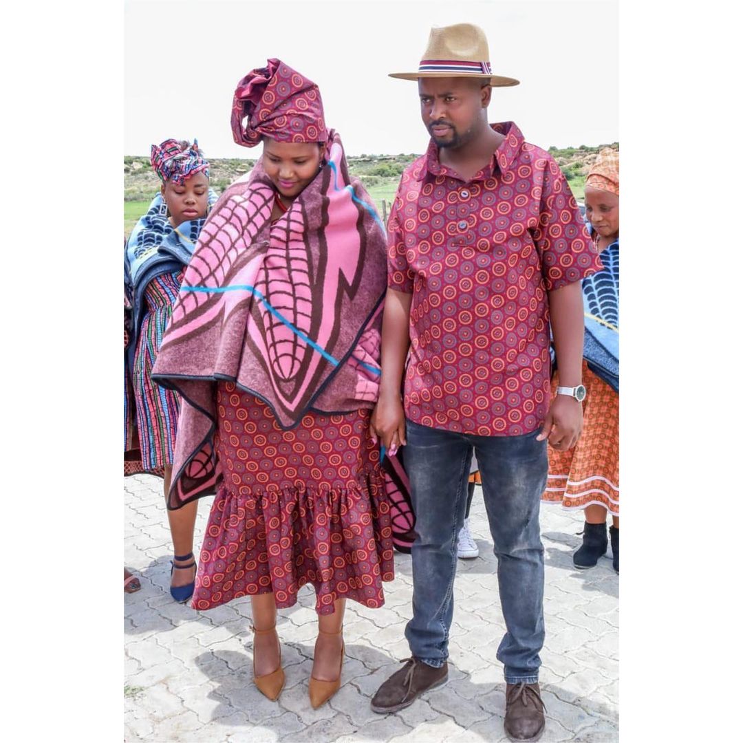 Modern Sotho Traditional Attire 2022 For African Women - shweshwe 4u