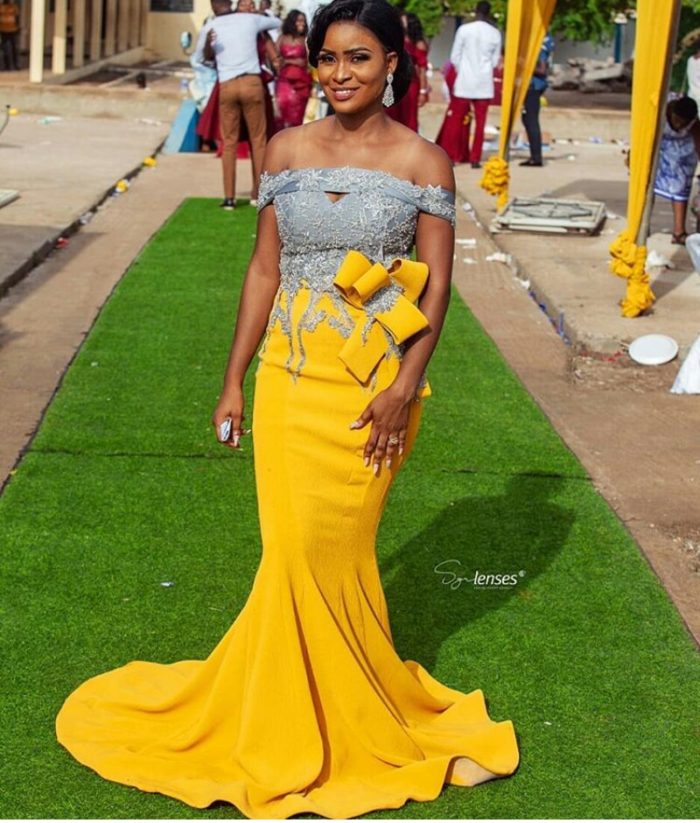 Beautiful Yellow African Dresses For African Women's - shweshwe 4u