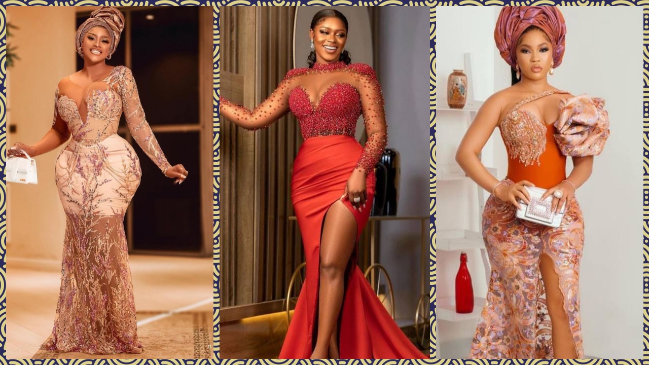 Latest Red and Gold Asoebi Styles 2022 For Party