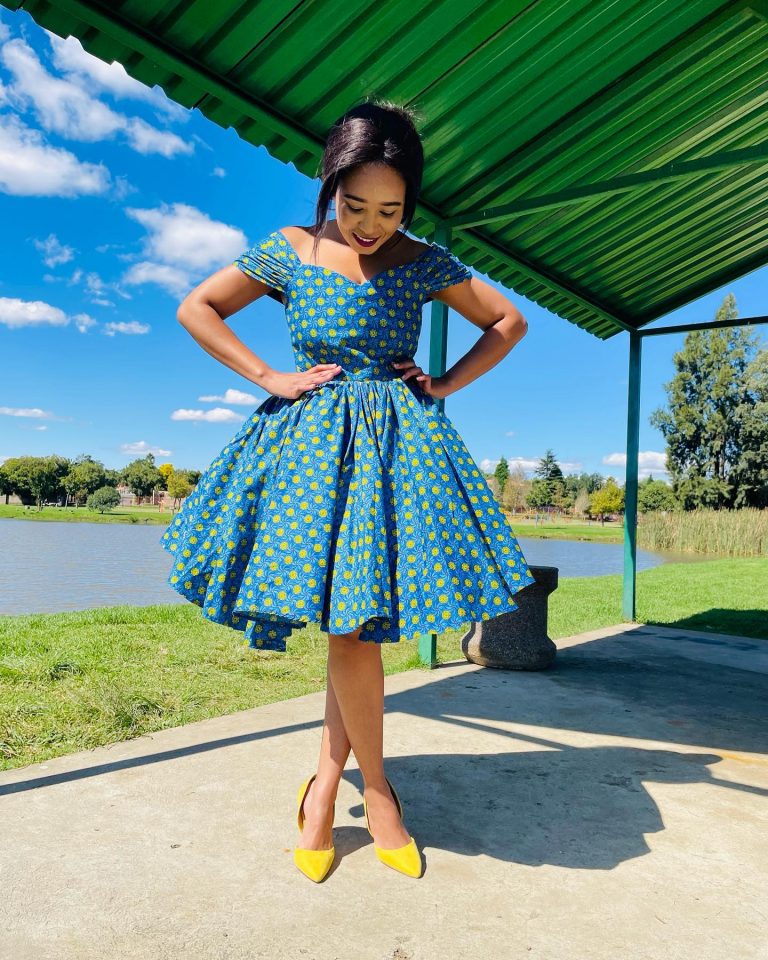 Latest Traditional Shweshwe Dresses for Makoti 2022 - shweshwe 4u