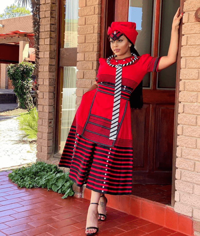 Umbaco Xhosa traditional dresses For African Women's - shweshwe 4u