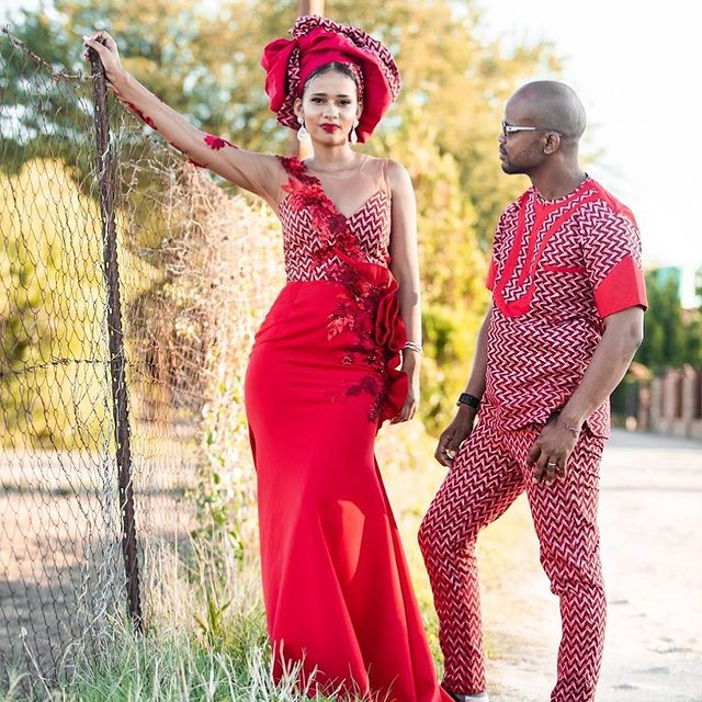 Tswana traditional attire for on sale couples