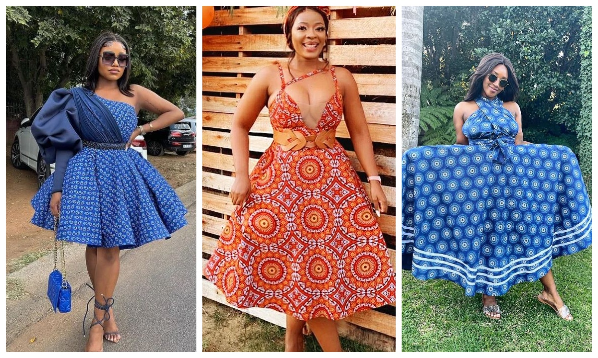 shweshwe dresses for makoti For Nice Women's 2022