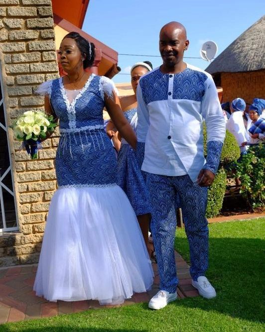 Sotho Traditional Attires 2022 For African Couples - shweshwe 4u