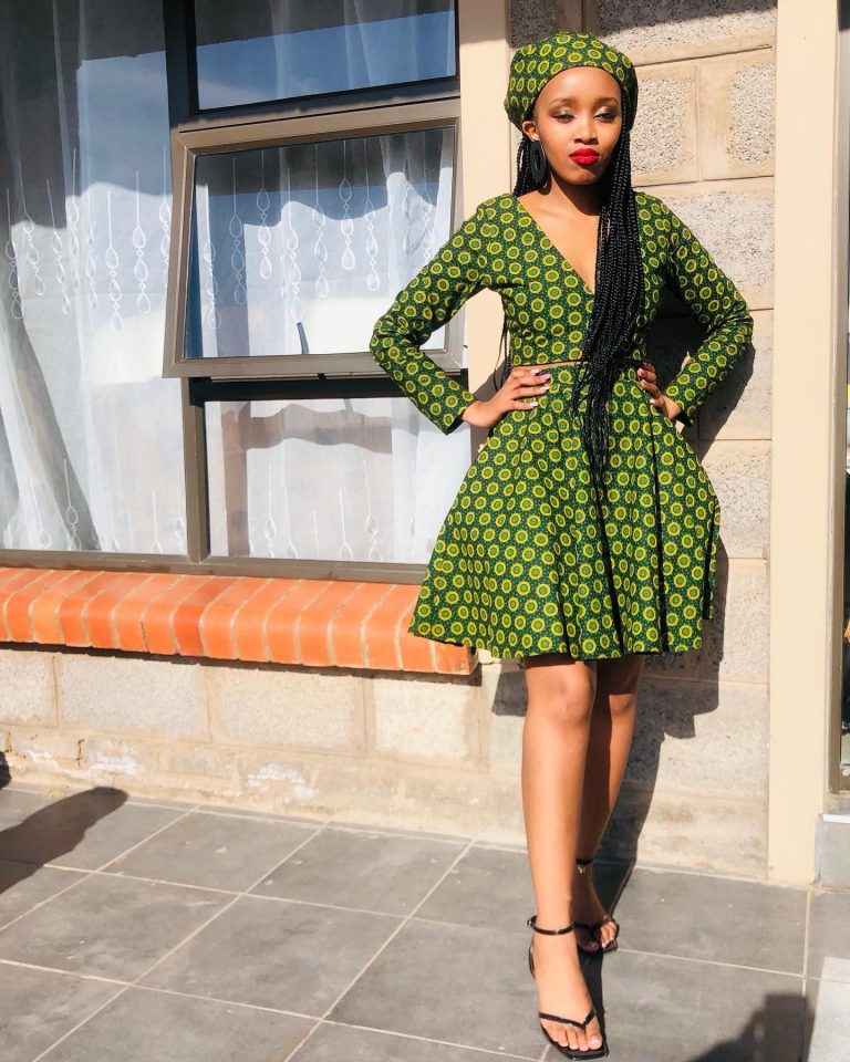 Latest Seshoeshoe Dresses 2022 for African Ladies - shweshwe 4u