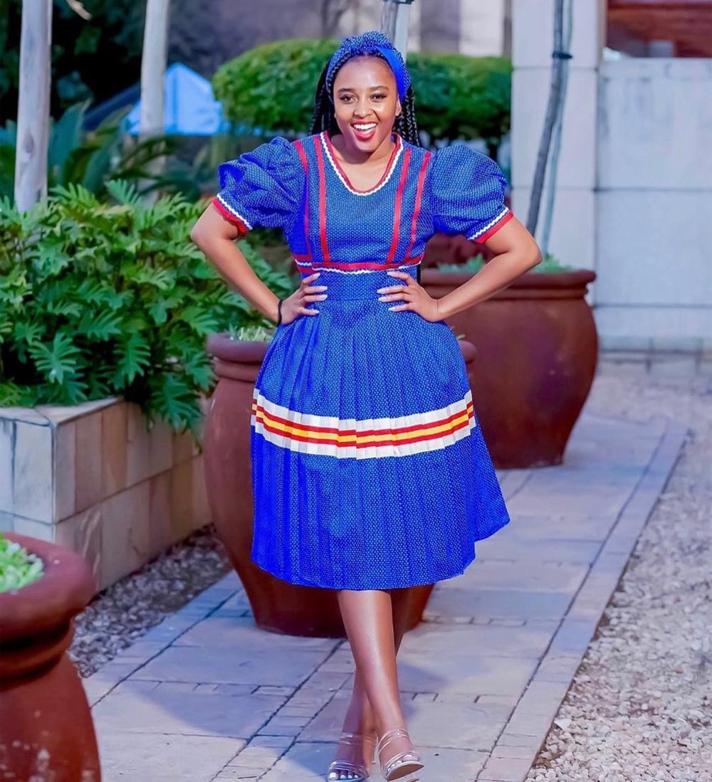 Amazing Sepedi Traditional Wedding Dresses 2023 shweshwe 4u