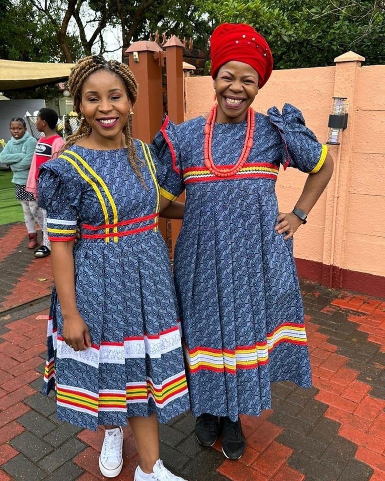 Amazing Sepedi Traditional Wedding Dresses 2023 shweshwe 4u