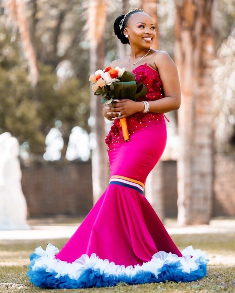 Amazing Sepedi Traditional Wedding Dresses 2023 shweshwe 4u