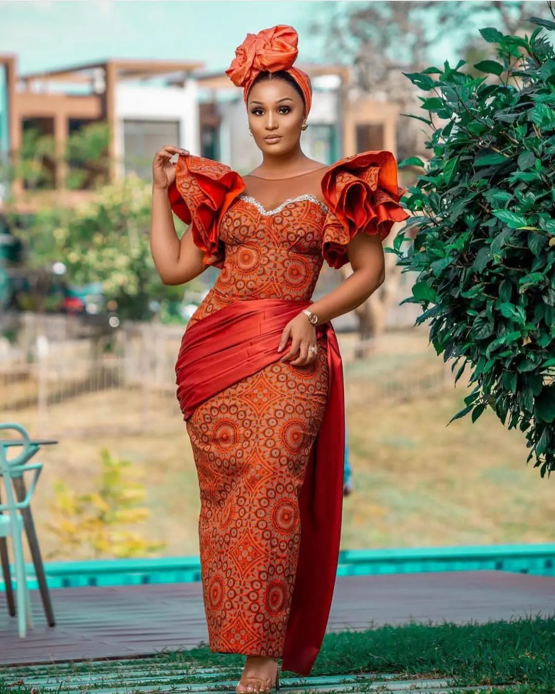 Nigerian female hot sale dress styles