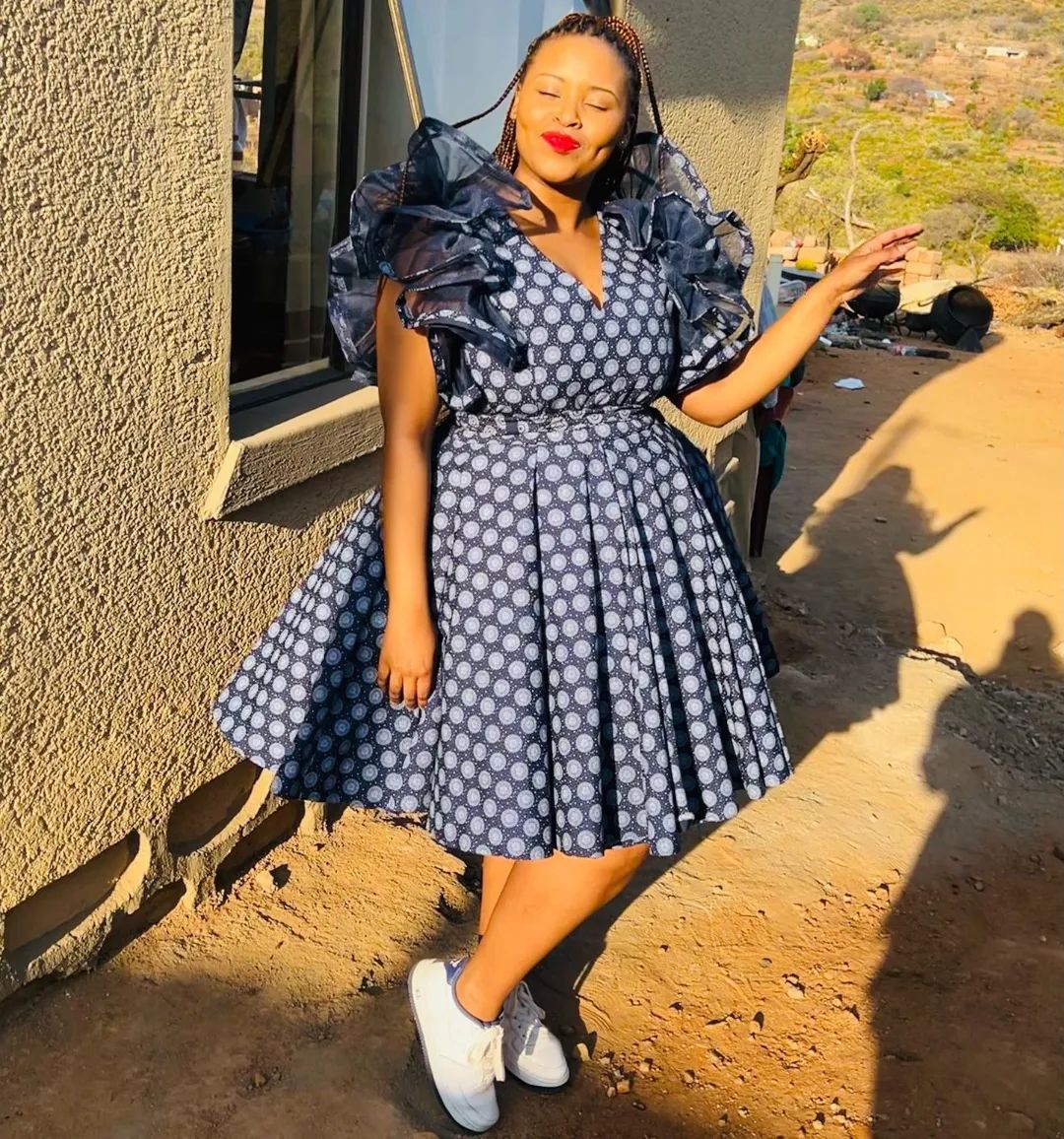 Pretty Tswana Dresses For African Ladies 2023 Shweshwe 4u 