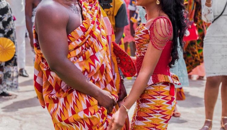 Unique Kente Styles for Wedding party 2023 (7)