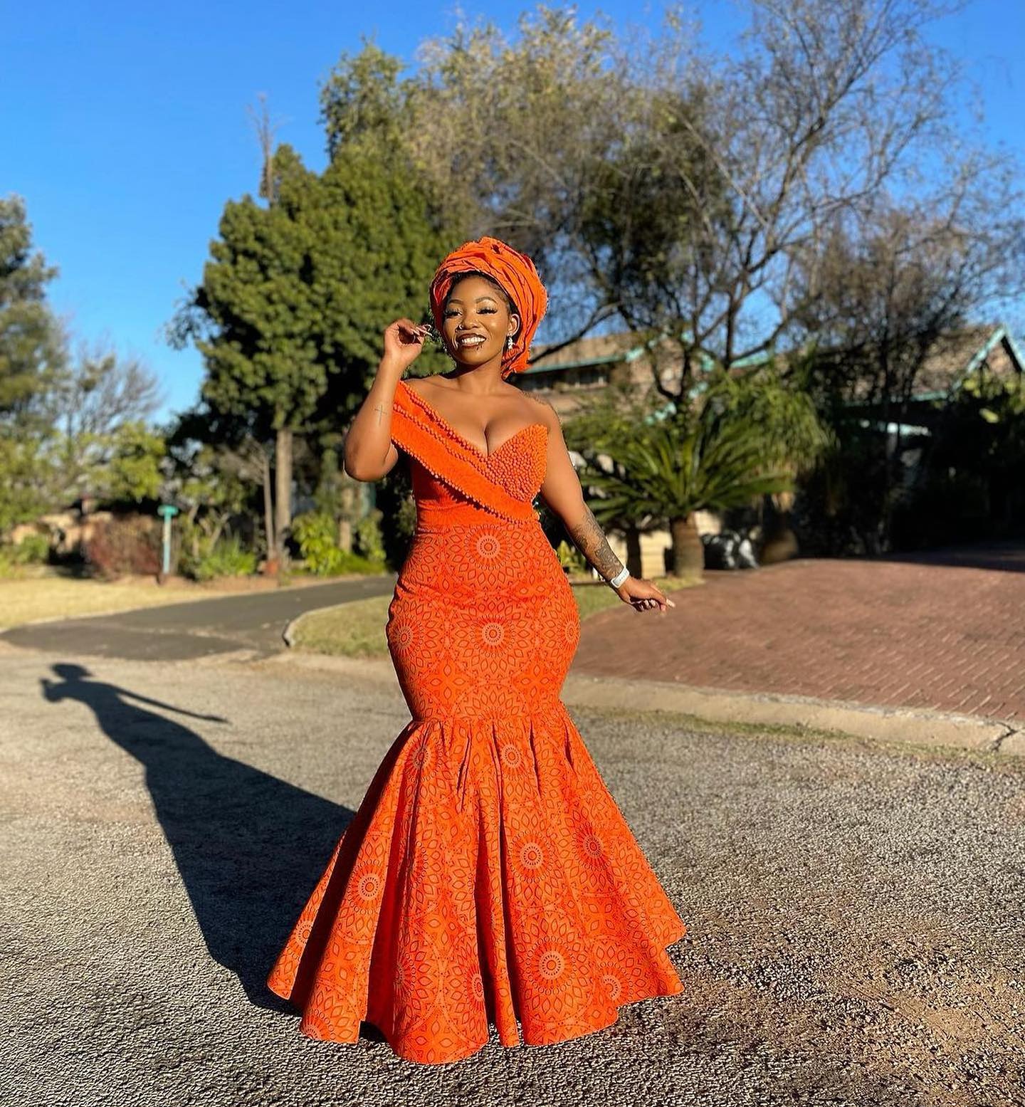 A Journey Through Tswana Traditional Dress Designs - shweshwe 4u