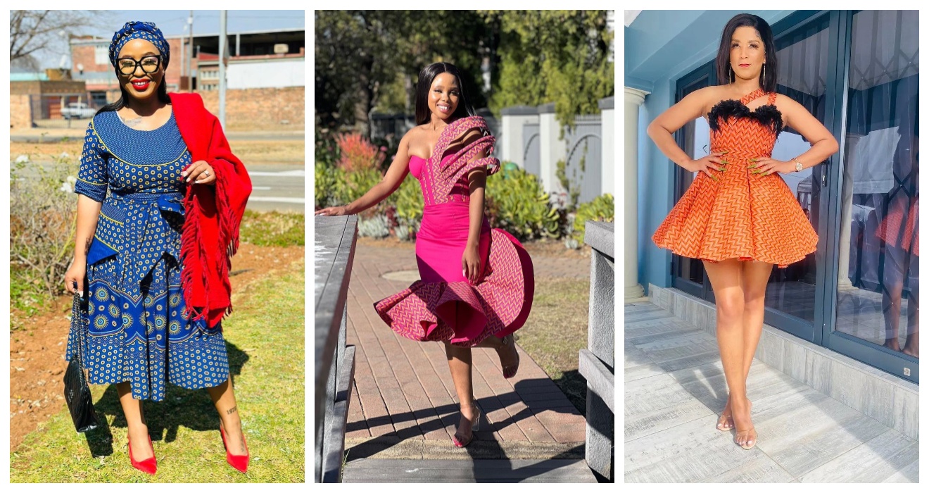 latest tswana traditional dresses for African Ladies