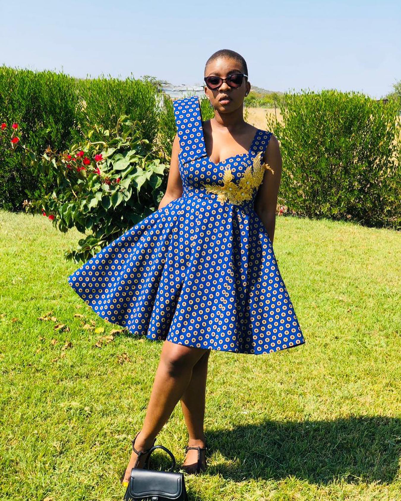 latest tswana traditional dresses for African Ladies - shweshwe 4u