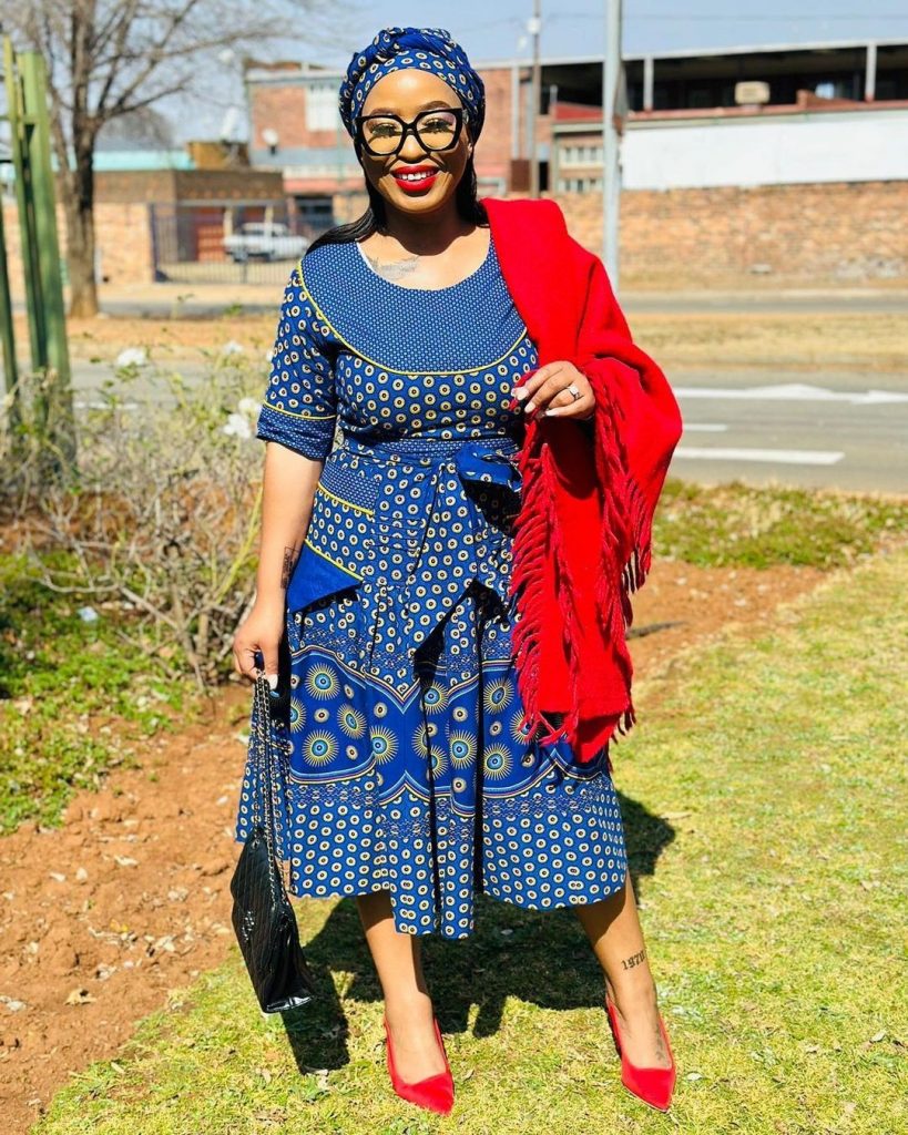 Latest Tswana Traditional Dresses For African Ladies Shweshwe 4u