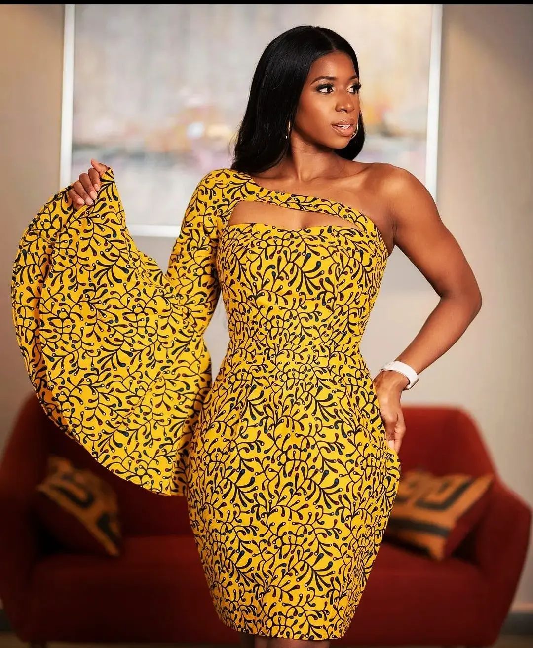 Kitenge Long Dresses Designs Ankara 2023