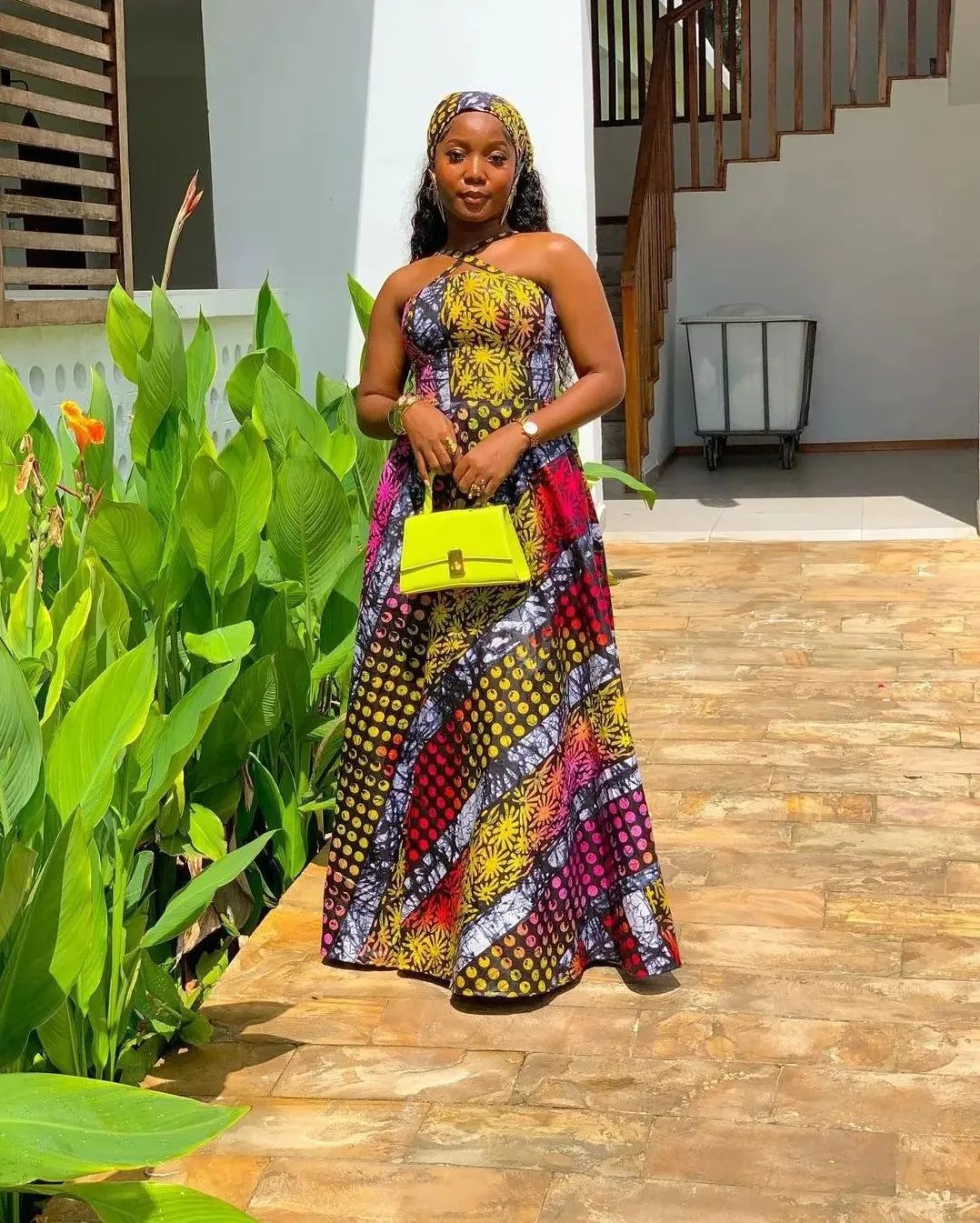 Kitenge Long Dresses Designs Ankara 2023