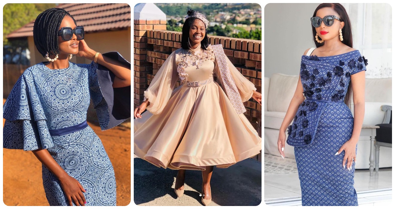 Trendy Tswana South African Traditional Dresses 2023 - shweshwe 4u