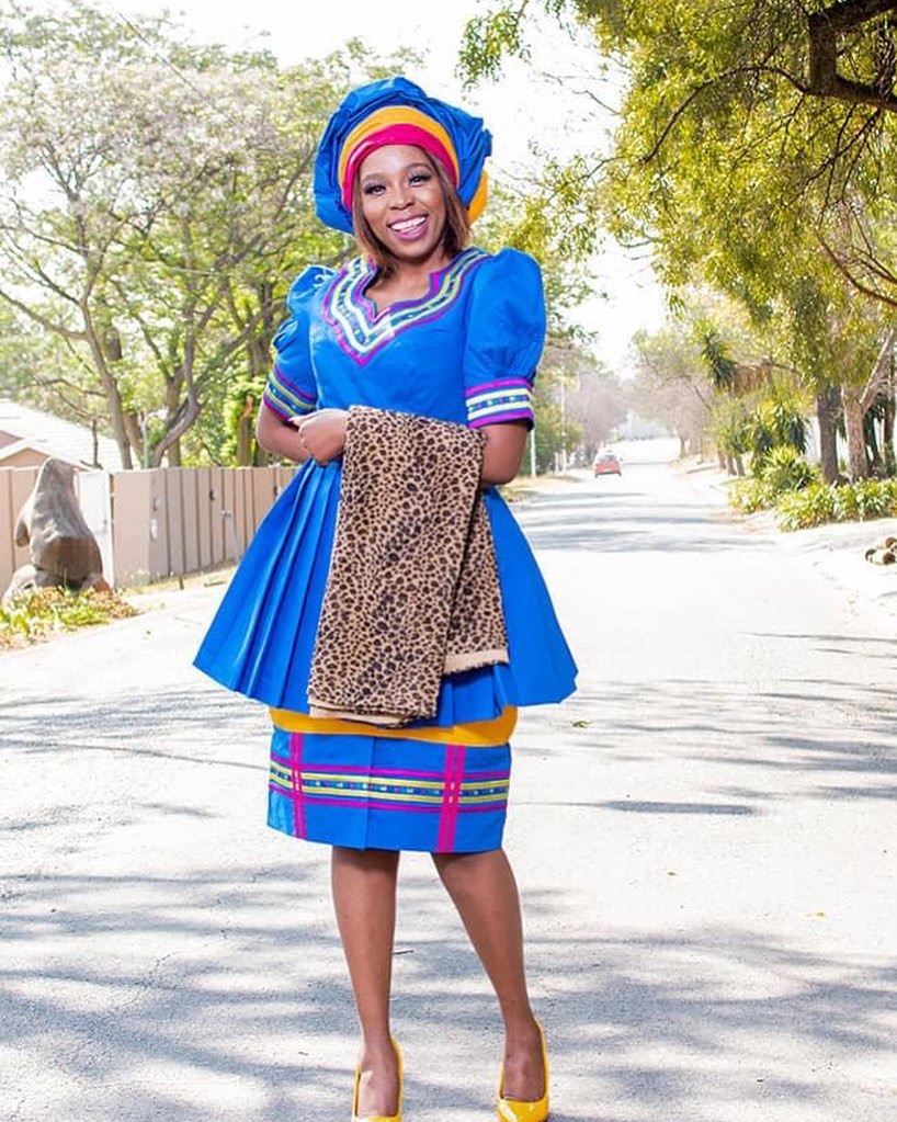 Elegant Sepedi Attire For Makoti Africans 2024 – shweshwe 4u