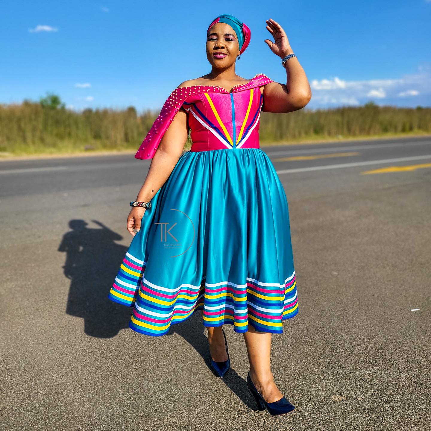 Short Sepedi Traditional Dresses 2024 For Ladies - shweshwe 4u