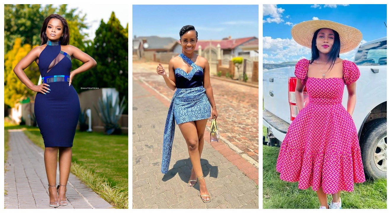 Modern Shweshwe Makoti Outfits For Ladies