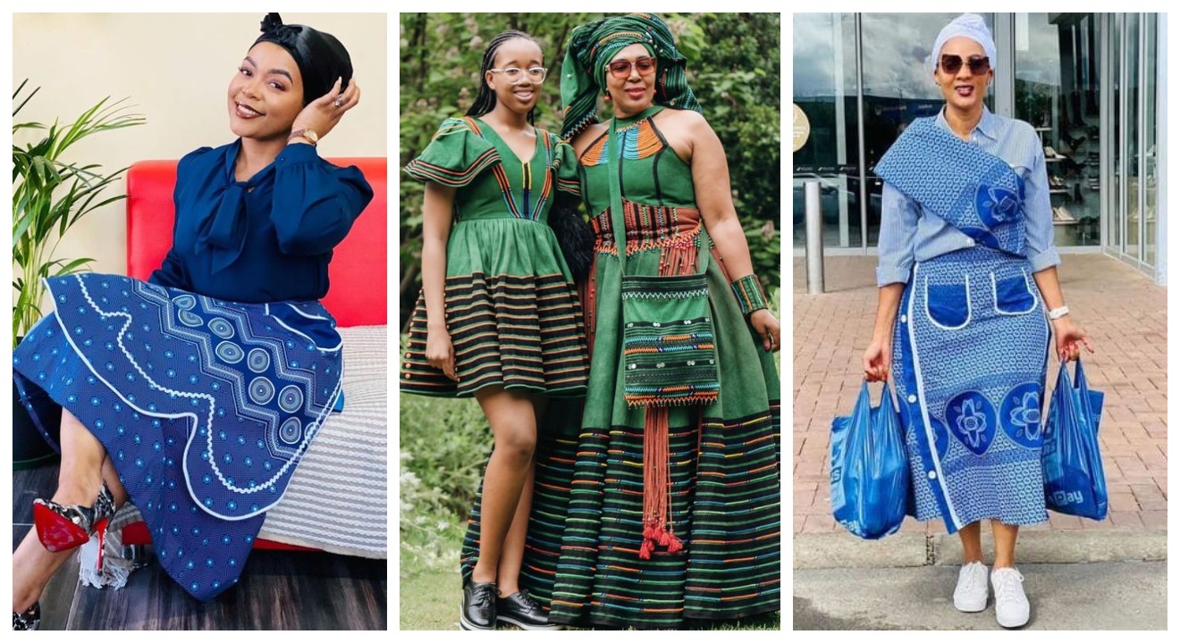 Shweshwe Makoti Traditional Dresses 2024 For African Womens